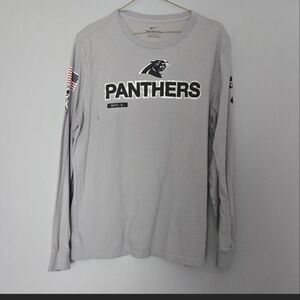 Nike Gray Carolina Panthers Long Sleeve Shirt